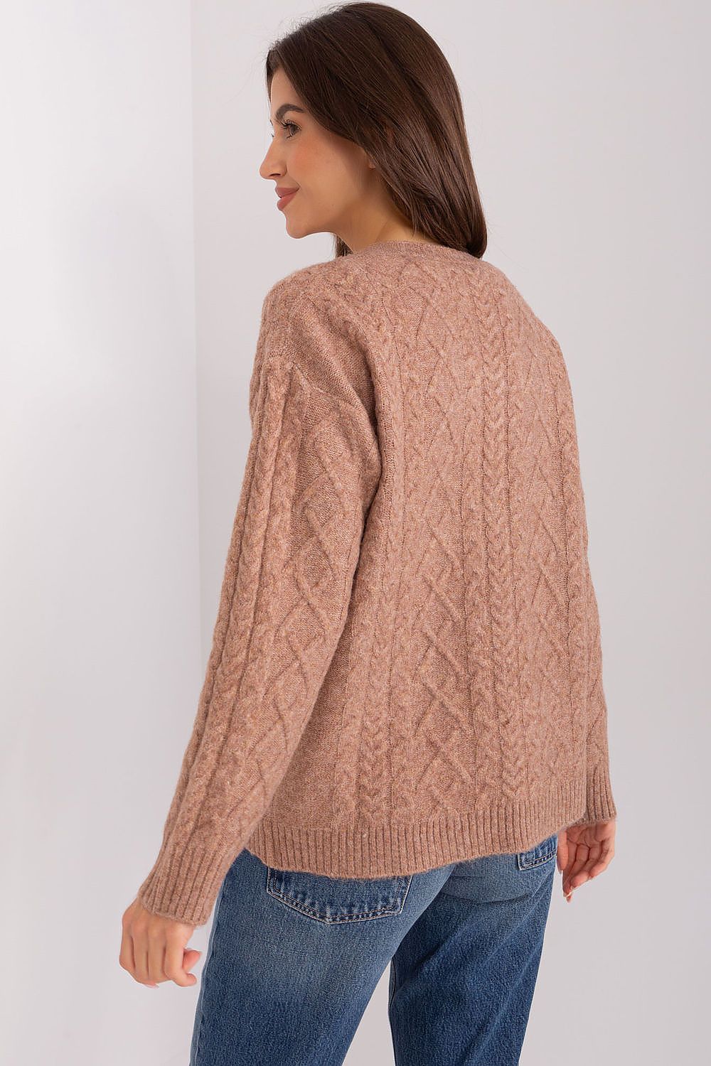  Sweter Damski Model AT-SW-2358.31 Light Brown - AT 