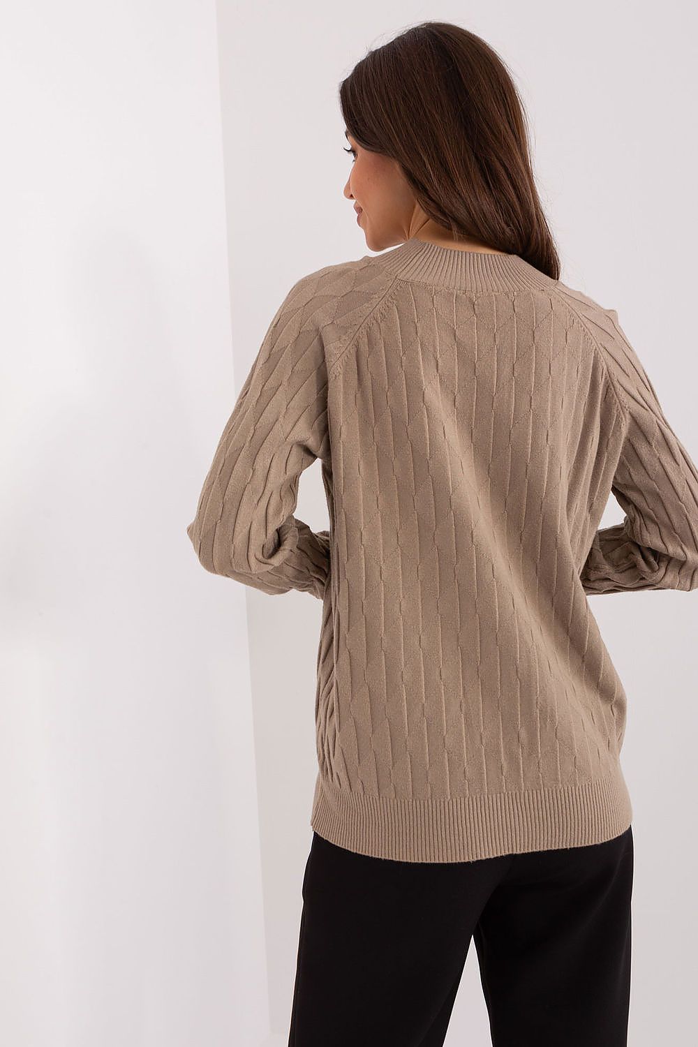   Sweter Damski Model AT-SW-2326.37X Dark Beige - AT 