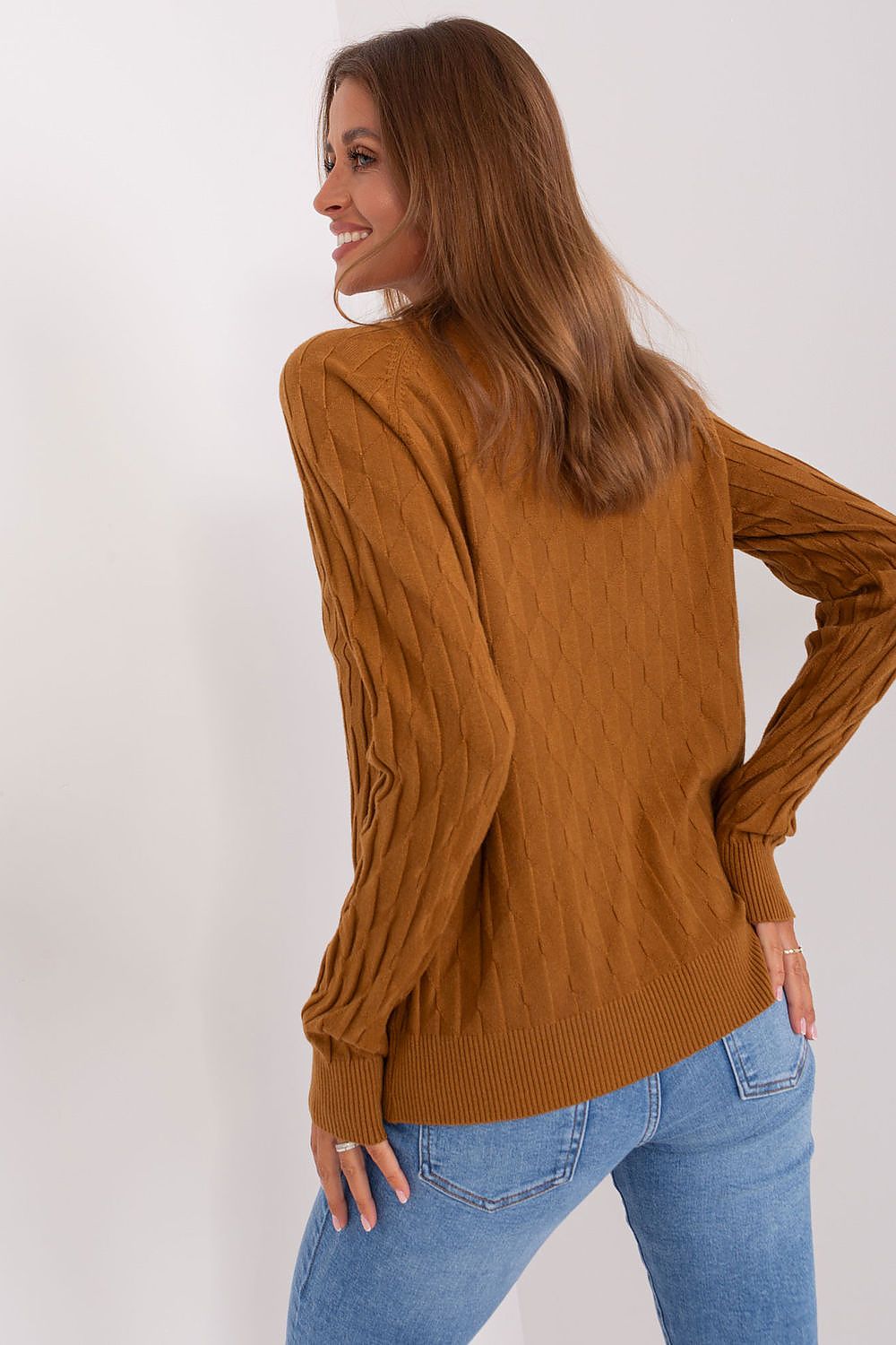   Sweter Damski Model AT-SW-2326.37X Light Brown - AT 