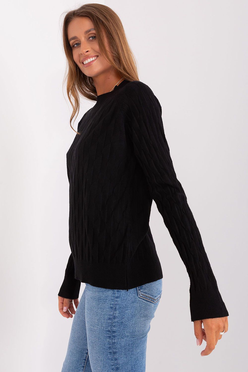   Sweter Damski Model AT-SW-2326.37X Black - AT 